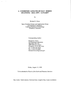 a combined length-of-day series spanning 1832-1997