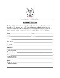 Intern Application Form