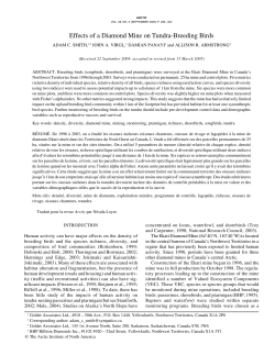 Effects of a Diamond Mine on Tundra