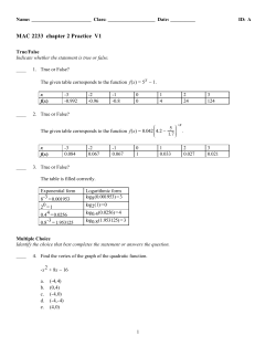 ExamView - Chapter 2 Practice Test.tst