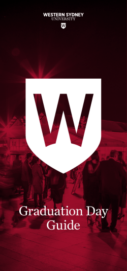 Graduation Day Guide - Western Sydney University