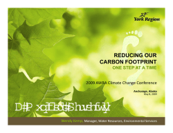 reducing our carbon footprint one step at a time