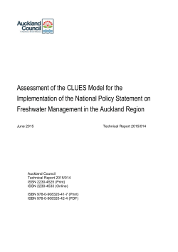 Assessment of the CLUES Model for the