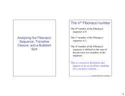 The nth Fibonacci number