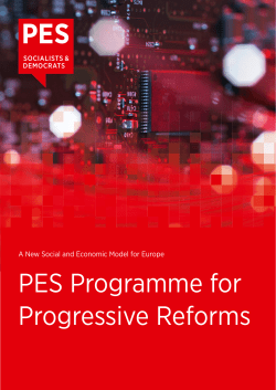 PES Programme for Progressive Reforms