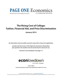 PAGE ONE Economics - Federal Reserve Bank of St. Louis