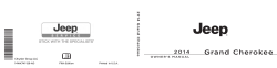 2014 Jeep Grand Cherokee Owner`s Manual