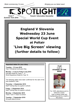 14th June 2010 - Poltair School