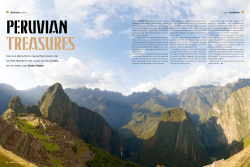 Incan icon Machu Picchu may be Peru`s tourism star but other