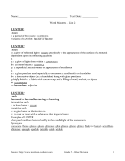 Fifth Grade Word Masters List 2 definitions