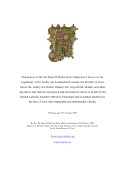 33 Theses: Disputation on Apostasies and Heresies