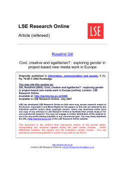 - LSE Research Online