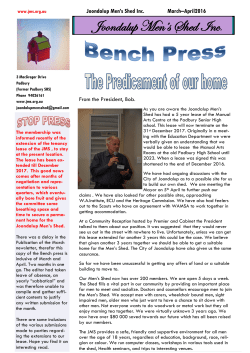 Newsletter March- April 2016
