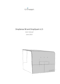 DropSense 96 and DropQuant v1.5