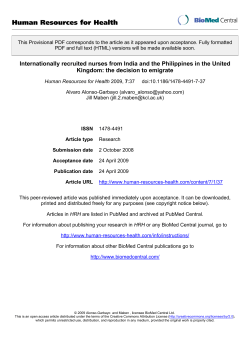 Internationally Recruited Nurses from India and