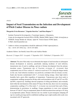 Impact of Seed Transmission on the Infection and Development of
