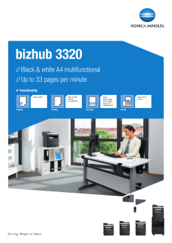 bizhub 3320 - CSL Business Machines
