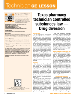 Texas pharmacy technician controlled