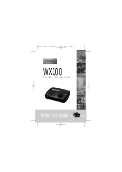 Uniden WX100 - Repeater Builder