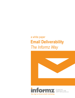 Email Deliverability The Informz Way