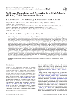 Sediment Deposition and Accretion in a Mid