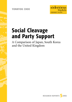 Social Cleavage and Party Support