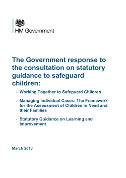 Summary of Responses - Department for Education
