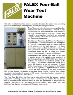 FALEX Four-Ball Wear Test Machine