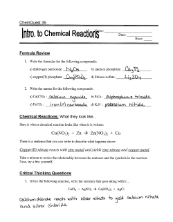 to chemical Reoctioil$"
