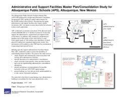 Administrative and Support Facilities Master Plan/Consolidation