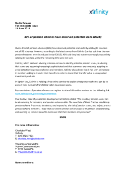 36% of pension schemes have observed potential scam activity