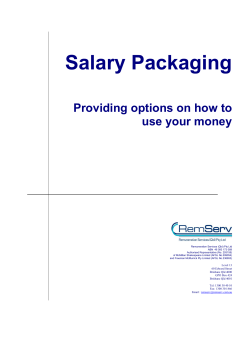 Salary Packaging