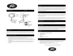 Thank you for choosing the Peavey PT&ndash;C01 Clip On Tuner! The