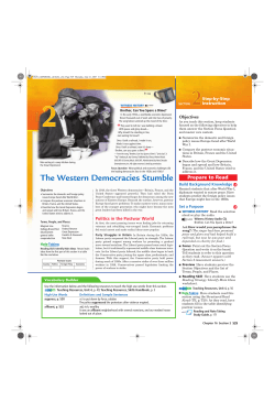 The Western Democracies Stumble