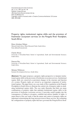 Property rights, institutional regime shifts and the provision of