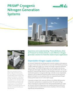 PRISM&reg; Cryogenic Nitrogen Generation Systems