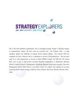 Cultural Web - Strategy Explorers