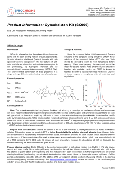 Product information: Cytoskeleton Kit (SC006)