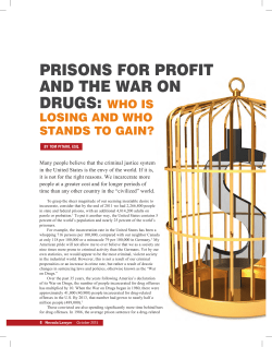 prisons for profit and the war on drugs
