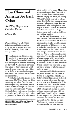 How China and America See Each Other