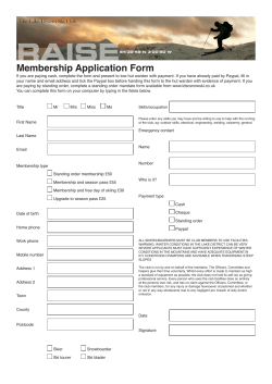 Membership Application Form - The Lake District Ski Club