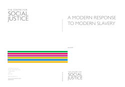 a modern response to modern slavery