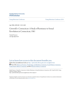 Griswold v. Connecticut: A Study of Resistance to