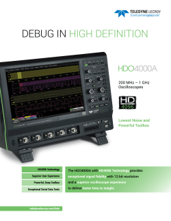 HDO4000A High Definition Oscilloscopes (200 MHz