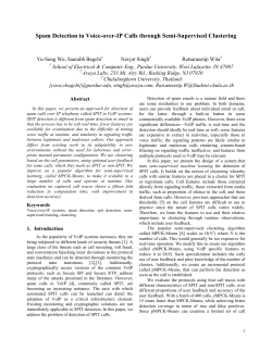Spam Detection in Voice-over-IP Calls through Semi