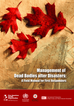 Management of dead bodies after disasters: a field