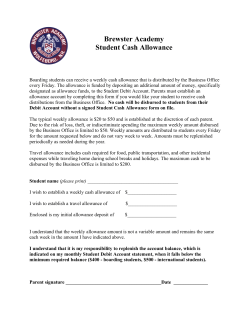 Student Allowance Signup Form