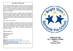 NEWSLETTER FS 1 - Barnsole Primary School