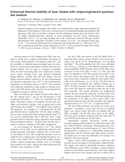 Enhanced Thermal Stability of Laser