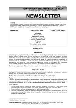 NEWSLETTER - Canterbury Disaster Salvage Team